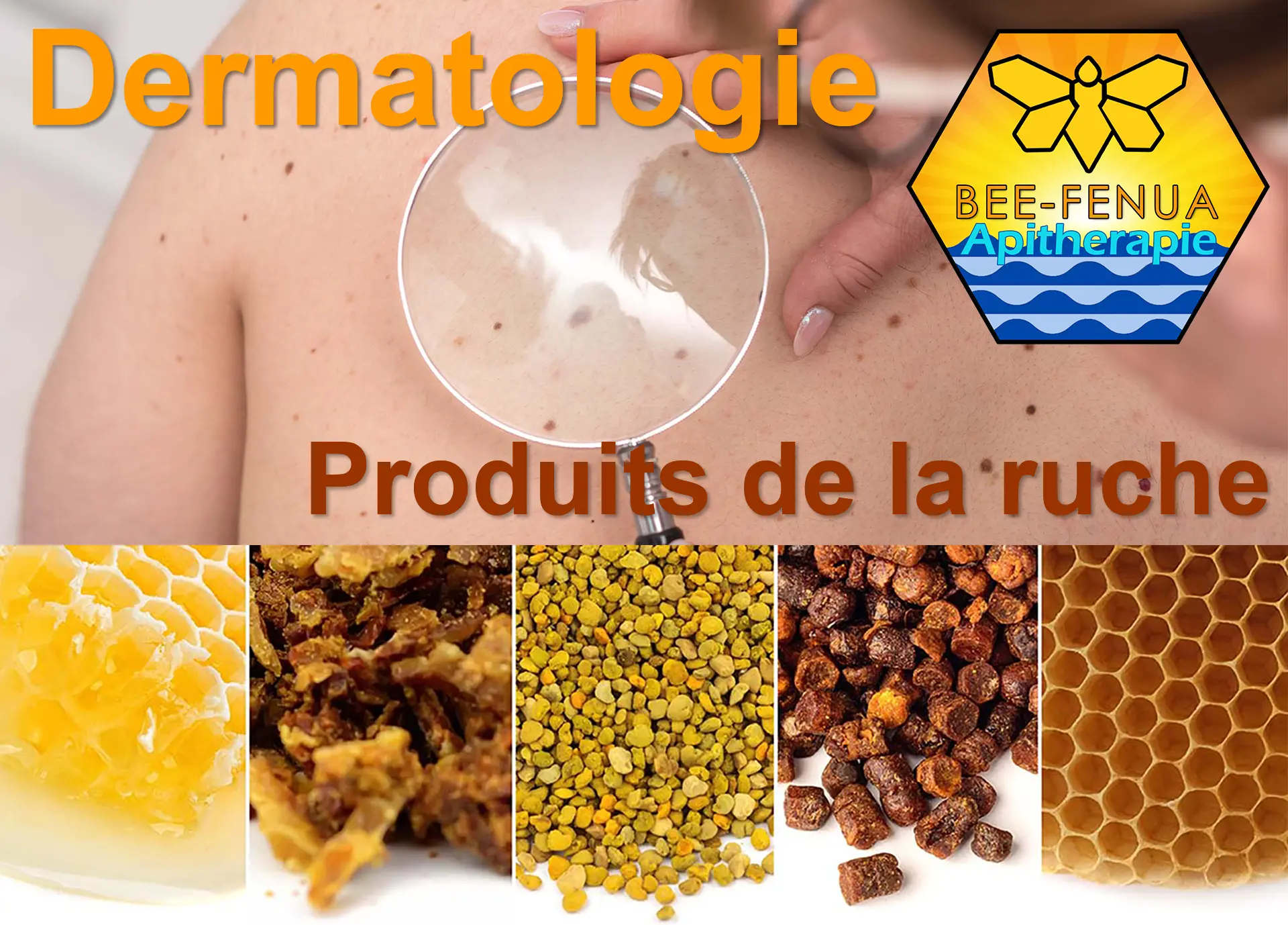 Dermatologie et produits de la ruche